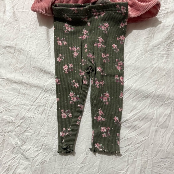 Baby Girls 6 Month Shirt Outfit Bundle Yellow Plaid Gingham Floral - Picture 5 of 7